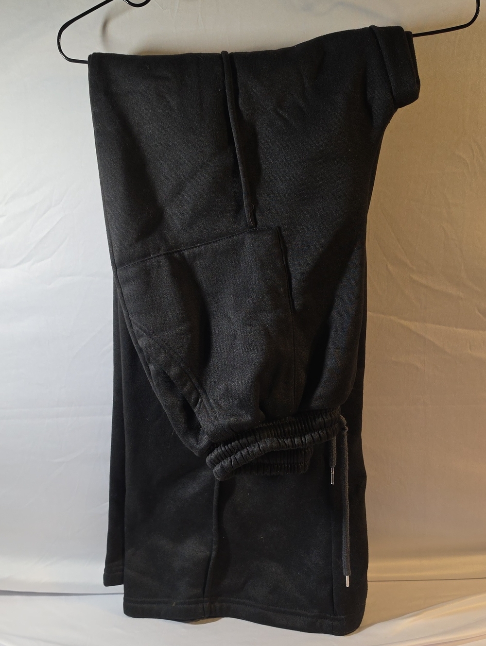 Source Unknown Black Wide Leg Pants with Elastic Cuff
